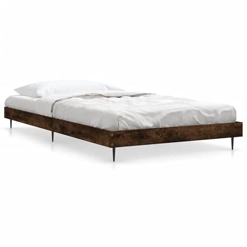 Eleganz Bettgestell Räuchereiche 90x190 cm - Modernes Holzwerkstoff-Bett ohne Matratze, langlebig & stabil für Schlafzimmer, Wohnung oder Gastzimmer Eleganz Bettgestell Räuchereiche 90x190 cm - Modernes Holzwerkstoff-Bett ohne Matratze, langlebig & stabil für Schlafzimmer, Wohnung oder Gastzimmer von Eleganz