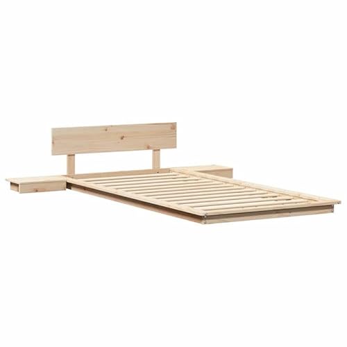 Eleganz Bettgestell aus Holz 90x200 cm - Massivholzbett mit Kopfteil für Schlafzimmer, langlebig und stabil - Natürliche Optik für gemütliches Ambiente Eleganz Bettgestell aus Holz 90x200 cm - Massivholzbett mit Kopfteil für Schlafzimmer, langlebig und stabil - Natürliche Optik für gemütliches Ambiente von Eleganz
