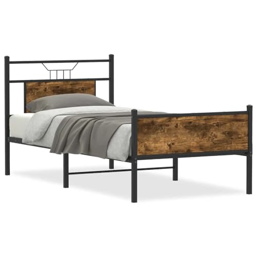 Eleganz Bettgestell aus Räuchereiche 80x200 cm - Massivholz Gestell ohne Matratze für Schlafzimmer | Stabile Holzrahmen mit hochwertiger Verarbeitung | Ideal für Moderne Einrichtungen Eleganz Bettgestell aus Räuchereiche 80x200 cm - Massivholz Gestell ohne Matratze für Schlafzimmer | Stabile Holzrahmen mit hochwertiger Verarbeitung | Ideal für Moderne Einrichtungen von Eleganz