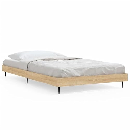 Eleganz Bettgestell ohne Matratze 100x200 cm - Holzwerkstoff in Sonoma-Eiche | Stilvolles & stabiles Bettgestell für Schlafzimmer | Ideal für Moderne Einrichtungen | Langlebig & pflegeleicht Eleganz Bettgestell ohne Matratze 100x200 cm - Holzwerkstoff in Sonoma-Eiche | Stilvolles & stabiles Bettgestell für Schlafzimmer | Ideal für Moderne Einrichtungen | Langlebig & pflegeleicht von Eleganz