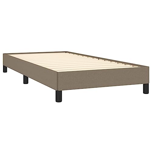 Eleganz Bettgestell ohne Matratze 90x190 cm Taupe Stoff - Modernes Rahmenbett mit Stabiler Unterfederung, platzsparend für kleine Räume, leicht zu reinigen Eleganz Bettgestell ohne Matratze 90x190 cm Taupe Stoff - Modernes Rahmenbett mit Stabiler Unterfederung, platzsparend für kleine Räume, leicht zu reinigen von Eleganz