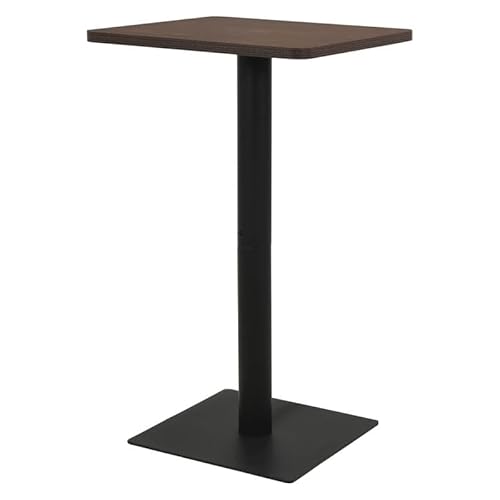 Eleganz Bistrotisch Dunkle Esche 70x70x107 cm - Hochwertige Melamin-Spanplatte & Stahl - Perfekt für Balkon, Terrasse oder Garten - Stilvoll & Langlebig Eleganz Bistrotisch Dunkle Esche 70x70x107 cm - Hochwertige Melamin-Spanplatte & Stahl - Perfekt für Balkon, Terrasse oder Garten - Stilvoll & Langlebig von Eleganz