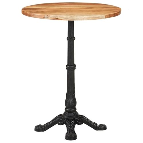 Eleganz Bistrotisch Ø60x76 cm aus massivem Akazienholz mit Gusseisen – Natürliches Finish, langlebig & stilvoll für Garten, Terrasse oder Balkon Eleganz Bistrotisch Ø60x76 cm aus massivem Akazienholz mit Gusseisen – Natürliches Finish, langlebig & stilvoll für Garten, Terrasse oder Balkon von Eleganz