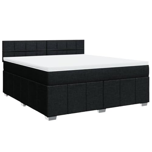 Eleganz Boxspringbett 180x200 cm Schwarz mit Matratze – Modernes Stoffbetten für Schlafzimmer, Langlebig & Bequem – Ideal für Erholsamen Schlaf Eleganz Boxspringbett 180x200 cm Schwarz mit Matratze – Modernes Stoffbetten für Schlafzimmer, Langlebig & Bequem – Ideal für Erholsamen Schlaf von Eleganz