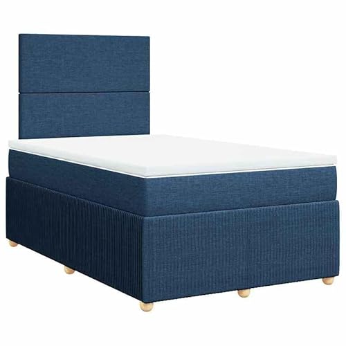 Eleganz Boxspringbett mit Matratze 120x200 cm Blau – Modernes Stoffbett für Schlafzimmer, Langlebig & Bequem mit Stauraum – Ideal für kleine Räume & Gastzimmer Eleganz Boxspringbett mit Matratze 120x200 cm Blau – Modernes Stoffbett für Schlafzimmer, Langlebig & Bequem mit Stauraum – Ideal für kleine Räume & Gastzimmer von Eleganz