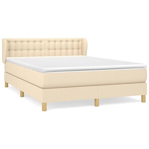 Eleganz Boxspringbett mit Matratze 140x200 cm - Bequemes Stoffbett für Schlafzimmer, Langlebig & Unterstützend - Ideal für Erholsamen Schlaf Eleganz Boxspringbett mit Matratze 140x200 cm - Bequemes Stoffbett für Schlafzimmer, Langlebig & Unterstützend - Ideal für Erholsamen Schlaf von Eleganz