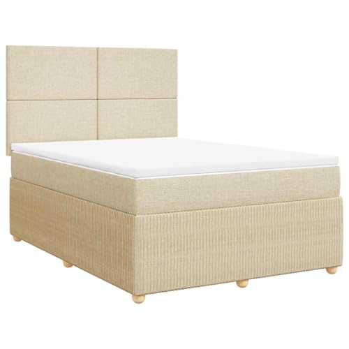 Eleganz Boxspringbett mit Matratze 140x200 cm - Modernes Stoffbett für Schlafzimmer, Langlebig & Bequem mit Premium Komfort für Erholsamen Schlaf Eleganz Boxspringbett mit Matratze 140x200 cm - Modernes Stoffbett für Schlafzimmer, Langlebig & Bequem mit Premium Komfort für Erholsamen Schlaf von Eleganz