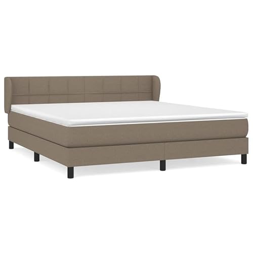 Eleganz Boxspringbett mit Matratze 160x200 cm Taupe Stoff – Bequemes Schlafsystem für erholsamen Schlaf, ideal für Schlafzimmer Eleganz Boxspringbett mit Matratze 160x200 cm Taupe Stoff – Bequemes Schlafsystem für erholsamen Schlaf, ideal für Schlafzimmer von Eleganz