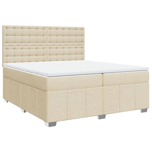 Eleganz Boxspringbett mit Matratze 200x200 cm - Premium Stoffbezug für erholsamen Schlaf, modernes Design für Schlafzimmer, einfach zu montieren Eleganz Boxspringbett mit Matratze 200x200 cm - Premium Stoffbezug für erholsamen Schlaf, modernes Design für Schlafzimmer, einfach zu montieren von Eleganz