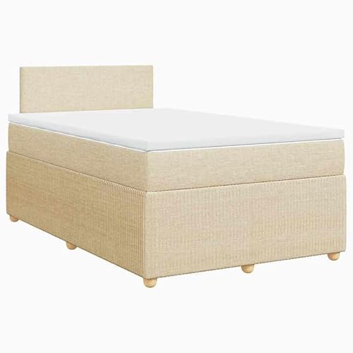 Eleganz Boxspringbett mit Matratze Creme 120x200 cm Stoff Eleganz Boxspringbett mit Matratze Creme 120x200 cm Stoff von Eleganz