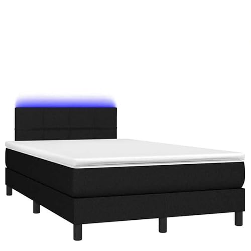 Eleganz Boxspringbett mit Matratze & 120x190 cm - Modernes Stoffbettt für Schlafzimmer | Schwarzes Design mit Beleuchtung | Bequem und Stilvoll Eleganz Boxspringbett mit Matratze & 120x190 cm - Modernes Stoffbettt für Schlafzimmer | Schwarzes Design mit Beleuchtung | Bequem und Stilvoll von Eleganz