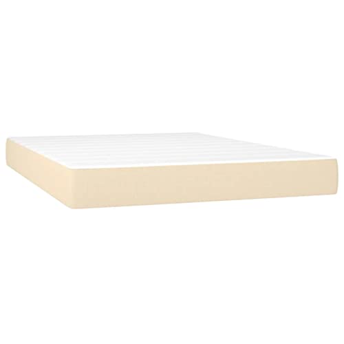 Eleganz Boxspringbett mit Matratze & Creme 140x190 cm - Modernes Stoffbett für Schlafzimmer, Bequem und Langlebig mit -Beleuchtung Eleganz Boxspringbett mit Matratze & Creme 140x190 cm - Modernes Stoffbett für Schlafzimmer, Bequem und Langlebig mit -Beleuchtung von Eleganz