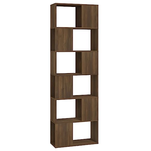 Eleganz Bücherregal/Raumteiler aus Holzwerkstoff in Eichen-Optik 60x24x186 cm - Platzsparend & Stilvoll für Wohnzimmer & Büro Eleganz Bücherregal/Raumteiler aus Holzwerkstoff in Eichen-Optik 60x24x186 cm - Platzsparend & Stilvoll für Wohnzimmer & Büro von Eleganz