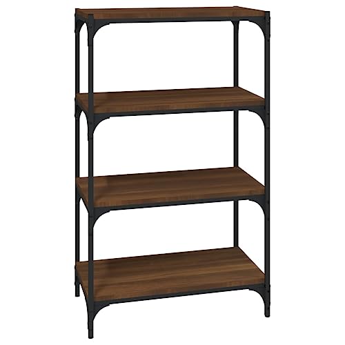 Eleganz Bücherregal Braun Eichen-Optik 60x33x100 cm aus Holzwerkstoff & Stahl - Stabiles Regalsystem für Wohnzimmer, Büro oder Kinderzimmer - Platzsparend & langlebig Eleganz Bücherregal Braun Eichen-Optik 60x33x100 cm aus Holzwerkstoff & Stahl - Stabiles Regalsystem für Wohnzimmer, Büro oder Kinderzimmer - Platzsparend & langlebig von Eleganz