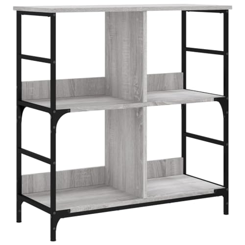 Eleganz Bücherregal Grau Sonoma 78,5x33x82 cm aus Holzwerkstoff & Stahl - Modernes Regalsystem für Wohnzimmer & Büro - Stabile Aufbewahrungslösung für Bücher & Deko Eleganz Bücherregal Grau Sonoma 78,5x33x82 cm aus Holzwerkstoff & Stahl - Modernes Regalsystem für Wohnzimmer & Büro - Stabile Aufbewahrungslösung für Bücher & Deko von Eleganz