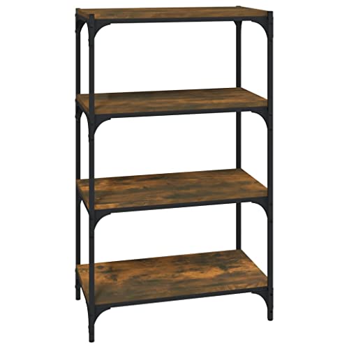 Eleganz Bücherregal Räuchereiche 60x33x100 cm aus Holzwerkstoff und Stahl - Modernes Regalsystem für Wohnzimmer und Büro - Stabiles Design für optimale Organisation Eleganz Bücherregal Räuchereiche 60x33x100 cm aus Holzwerkstoff und Stahl - Modernes Regalsystem für Wohnzimmer und Büro - Stabiles Design für optimale Organisation von Eleganz