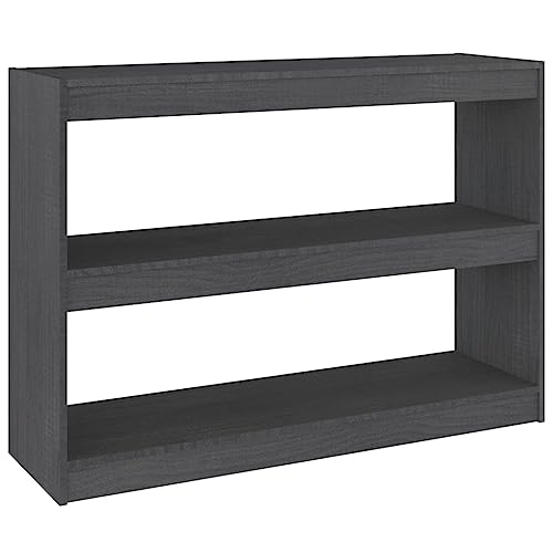 Eleganz Bücherregal Raumteiler Grau 100x30x71,5 cm aus Massivholz Kiefer - Langlebiges Regalsystem für Wohnzimmer & Büro Eleganz Bücherregal Raumteiler Grau 100x30x71,5 cm aus Massivholz Kiefer - Langlebiges Regalsystem für Wohnzimmer & Büro von Eleganz