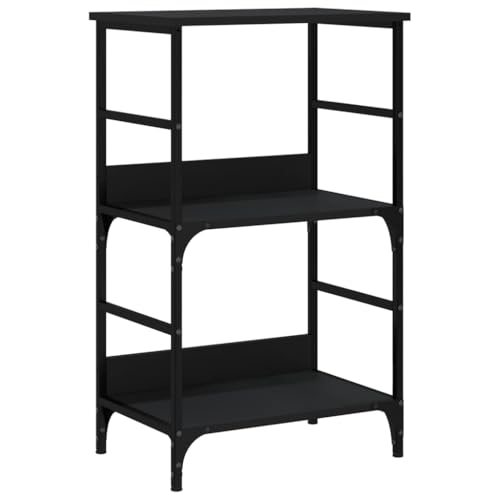 Eleganz Bücherregal Schwarz 50x33x82 cm aus Holzwerkstoff & Stahl - Modernes Regalsystem für Wohnzimmer, Büro oder Kinderzimmer - Stabile und langlebige Aufbewahrungslösung Eleganz Bücherregal Schwarz 50x33x82 cm aus Holzwerkstoff & Stahl - Modernes Regalsystem für Wohnzimmer, Büro oder Kinderzimmer - Stabile und langlebige Aufbewahrungslösung von Eleganz