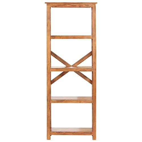 Eleganz Bücherregal aus Akazien-Massivholz mit honigfarbenem Finish, 60x30x160 cm, langlebig und stilvoll für Wohnzimmer, Büro oder Schlafzimmer Eleganz Bücherregal aus Akazien-Massivholz mit honigfarbenem Finish, 60x30x160 cm, langlebig und stilvoll für Wohnzimmer, Büro oder Schlafzimmer von Eleganz
