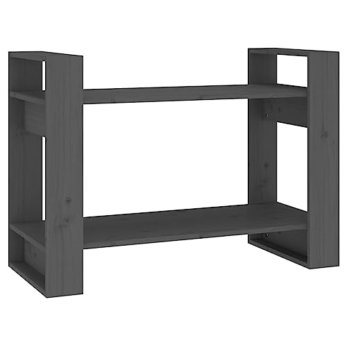Eleganz Bücherregal aus Kiefer-Massivholz | Raumteiler Grau 80x35x56,5 cm | Stabiles Regalsystem für Wohnzimmer & Büro | Platzsparend & Langlebig Eleganz Bücherregal aus Kiefer-Massivholz | Raumteiler Grau 80x35x56,5 cm | Stabiles Regalsystem für Wohnzimmer & Büro | Platzsparend & Langlebig von Eleganz