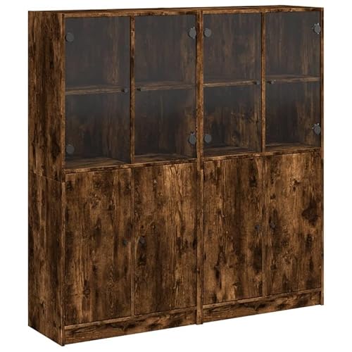 Eleganz Bücherschrank Räuchereiche 136x37x142cm mit Türen - Wohnzimmermöbel-Sets aus Holzwerkstoff, Stilvoll & Strapazierfähig für Bücherliebhaber Eleganz Bücherschrank Räuchereiche 136x37x142cm mit Türen - Wohnzimmermöbel-Sets aus Holzwerkstoff, Stilvoll & Strapazierfähig für Bücherliebhaber von Eleganz
