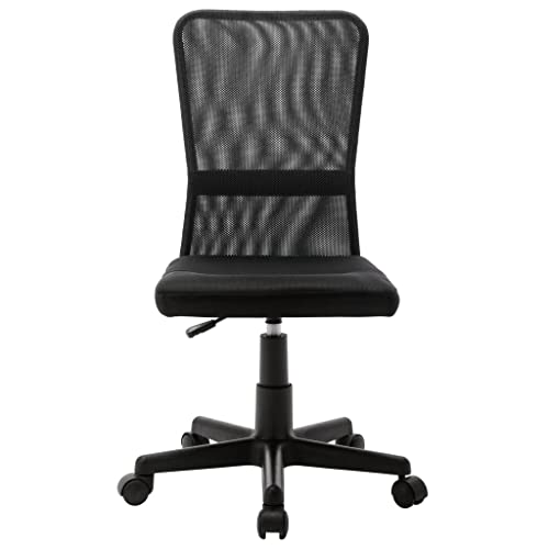 Eleganz Bürostuhl Schwarz mit Netzgewebe – Moderner Schreibtischstuhl aus Metall und Polyester, ergonomisch und atmungsaktiv fürs Homeoffice von Eleganz