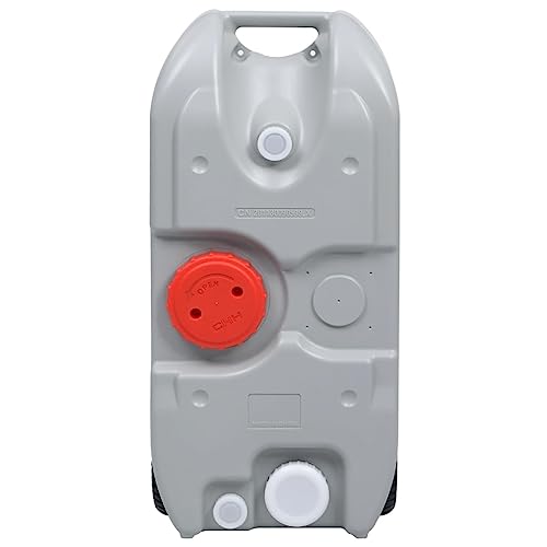 Eleganz Camping-Wassertank mit Rollen 40 L Grau - HD-PE PP Material, robust & langlebig - Ideal für Camping & Outdoor-Abenteuer - Praktische Lösung für Wasserversorg unterwegs Eleganz Camping-Wassertank mit Rollen 40 L Grau - HD-PE PP Material, robust & langlebig - Ideal für Camping & Outdoor-Abenteuer - Praktische Lösung für Wasserversorg unterwegs von Eleganz