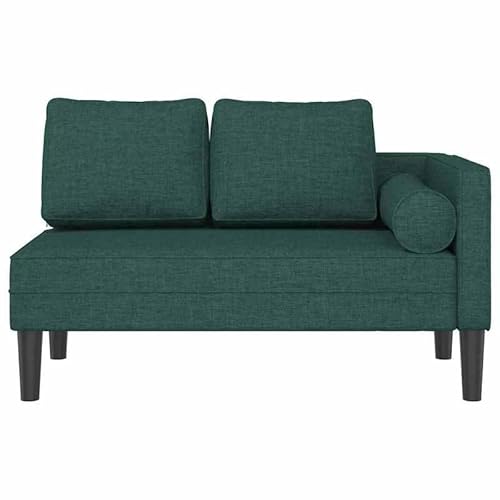 Eleganz Chaiselongue mit Kissen Dunkelgrün Stoff – Bequeme Lounge Sessel für Wohnzimmer & Balkon, 100% Polyester Bezug mit Schaumstofffüllung, Massivholz & Sperrholz Gestell Eleganz Chaiselongue mit Kissen Dunkelgrün Stoff – Bequeme Lounge Sessel für Wohnzimmer & Balkon, 100% Polyester Bezug mit Schaumstofffüllung, Massivholz & Sperrholz Gestell von Eleganz