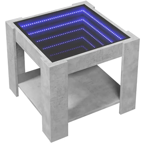 Eleganz Couchtisch Betongrau 53x53x45 cm - Moderner Wohnzimmertisch aus Holzwerkstoff & Glas - Langlebig & Stilvoll Eleganz Couchtisch Betongrau 53x53x45 cm - Moderner Wohnzimmertisch aus Holzwerkstoff & Glas - Langlebig & Stilvoll von Eleganz