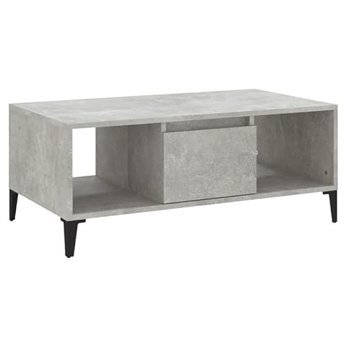 Eleganz Couchtisch Betongrau 90x50x36,5 cm aus Holzwerkstoff & Metall - Moderner Wohnzimmertisch für kleine Räume, langlebig & stilvoll Eleganz Couchtisch Betongrau 90x50x36,5 cm aus Holzwerkstoff & Metall - Moderner Wohnzimmertisch für kleine Räume, langlebig & stilvoll von Eleganz