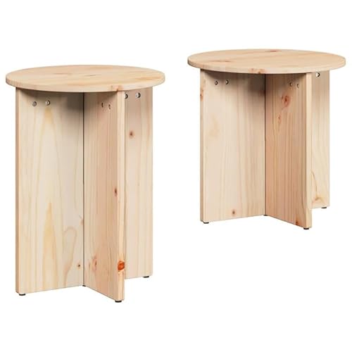 Eleganz Couchtisch Set 2 Stück aus Massivholz Kiefer - Natur 41,5 x 41,5 x 41 cm - Wohnzimmer Tisch für gemütliche Atmosphäre, langlebig und stabil Eleganz Couchtisch Set 2 Stück aus Massivholz Kiefer - Natur 41,5 x 41,5 x 41 cm - Wohnzimmer Tisch für gemütliche Atmosphäre, langlebig und stabil von Eleganz