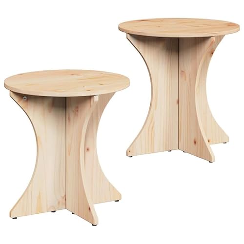 Eleganz Couchtisch Set 2-TLG aus Massivholz Kiefer - Natur 46 x 46 x 47 cm - Wohnzimmer Tisch für gemütliche Abende | Langlebig & Stilvoll Eleganz Couchtisch Set 2-TLG aus Massivholz Kiefer - Natur 46 x 46 x 47 cm - Wohnzimmer Tisch für gemütliche Abende | Langlebig & Stilvoll von Eleganz