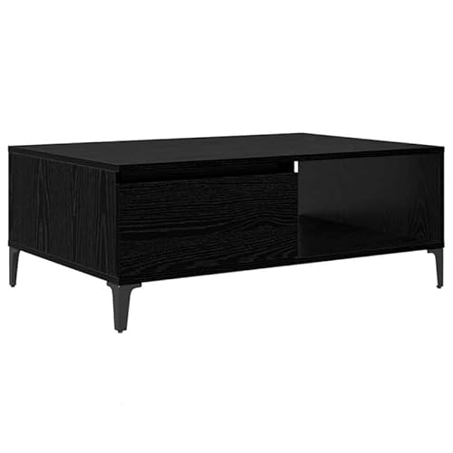 Eleganz Couchtisch aus Holzwerkstoff 90 x 60 x 35 cm - Moderner Wohnzimmertisch in schwarzer Eiche Optik - Stabile & langlebige Beistelltisch für kleine Räume Eleganz Couchtisch aus Holzwerkstoff 90 x 60 x 35 cm - Moderner Wohnzimmertisch in schwarzer Eiche Optik - Stabile & langlebige Beistelltisch für kleine Räume von Eleganz