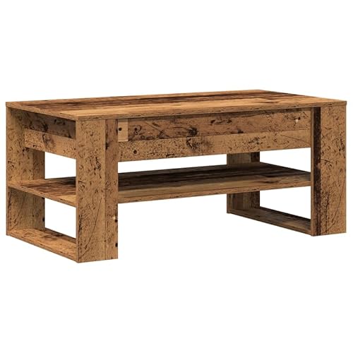 Eleganz Couchtisch aus Naturholz 102x55x45 cm - Rustikaler Wohnzimmertisch aus altem Holz, langlebig & umweltfreundlich - Perfekt für gemütliche Wohnbereiche Eleganz Couchtisch aus Naturholz 102x55x45 cm - Rustikaler Wohnzimmertisch aus altem Holz, langlebig & umweltfreundlich - Perfekt für gemütliche Wohnbereiche von Eleganz