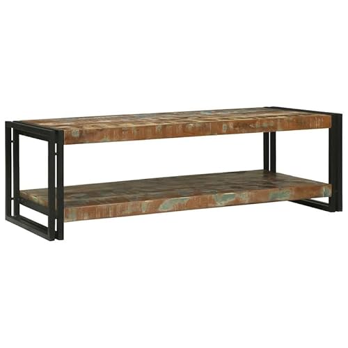Eleganz Couchtisch aus recyceltem Massivholz 120x50x38 cm - Ökologisch & langlebig - Moderner Wohnzimmertisch für Nachhaltigkeitsliebhaber Eleganz Couchtisch aus recyceltem Massivholz 120x50x38 cm - Ökologisch & langlebig - Moderner Wohnzimmertisch für Nachhaltigkeitsliebhaber von Eleganz