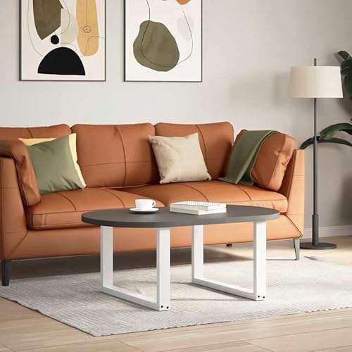 Eleganz Couchtischbeine U-Form 2 Stück Weiß 60x(42-43) cm aus pulverbeschichtetem Stahl - Stabile & langlebige Möbelbeine für Couchtische & Wohnzimmermöbel von Eleganz