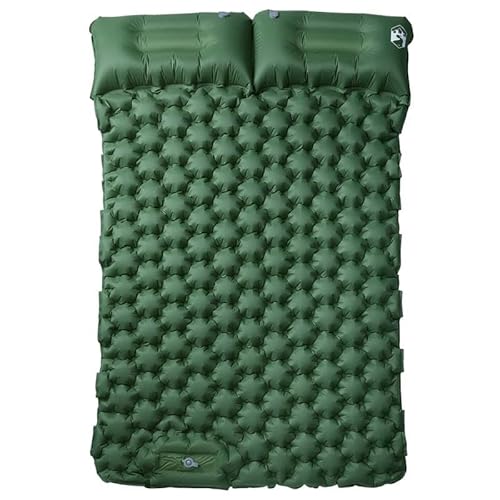 Eleganz Doppel-Isomatte mit Kissen Selbstaufblasend - Ultraleicht & Komfortabel für Camping & Wandern - Perfekte Schlafunterlage für Outdoor-Abenteuer - Grün Eleganz Doppel-Isomatte mit Kissen Selbstaufblasend - Ultraleicht & Komfortabel für Camping & Wandern - Perfekte Schlafunterlage für Outdoor-Abenteuer - Grün von Eleganz