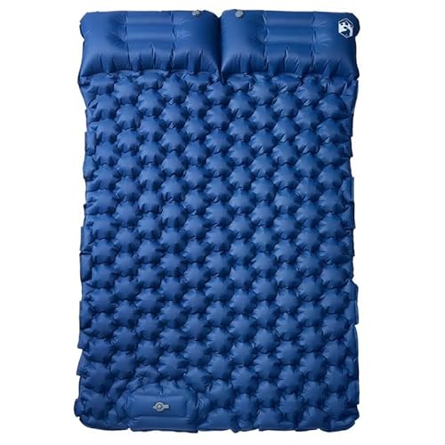 Eleganz Doppel-Isomatte selbstaufblasend für Camping & Wandern - Leicht, kompakt & wasserdicht mit Kissen - Perfekt für Outdoor-Abenteuer in Marineblau Eleganz Doppel-Isomatte selbstaufblasend für Camping & Wandern - Leicht, kompakt & wasserdicht mit Kissen - Perfekt für Outdoor-Abenteuer in Marineblau von Eleganz