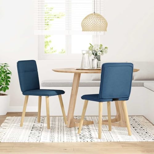 Eleganz Esszimmerstühle 2er Set Blau Stoff - Moderne Küchenstühle mit Polster, Bequem & Stabil für Esszimmer, Küche oder Balkon - Leicht zu Reinigen Eleganz Esszimmerstühle 2er Set Blau Stoff - Moderne Küchenstühle mit Polster, Bequem & Stabil für Esszimmer, Küche oder Balkon - Leicht zu Reinigen von Eleganz