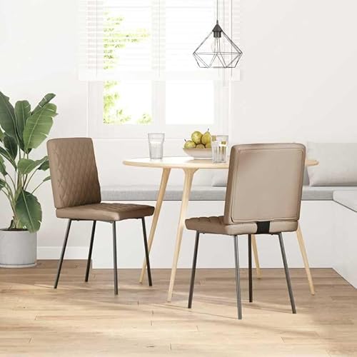 Eleganz Esszimmerstühle 2er Set Cappuccino-Braun Kunstleder - Moderne & Bequeme Küchenstühle für Wohnzimmer & Essbereich - Langlebig & Pflegeleicht Eleganz Esszimmerstühle 2er Set Cappuccino-Braun Kunstleder - Moderne & Bequeme Küchenstühle für Wohnzimmer & Essbereich - Langlebig & Pflegeleicht von Eleganz