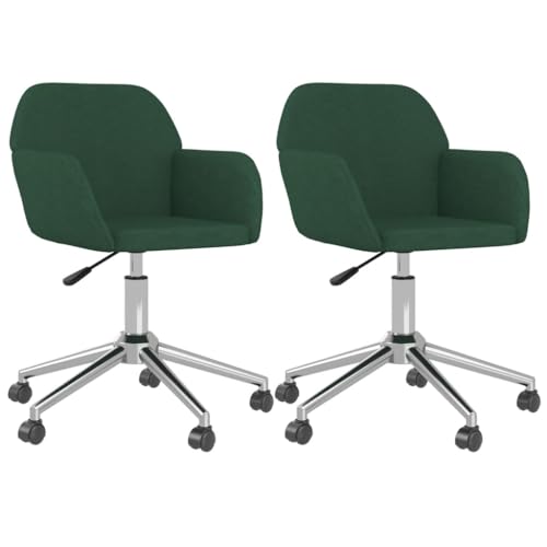 Eleganz Esszimmerstühle 2er Set Drehbar mit Stoffbezug Dunkelgrün – Moderne Drehstühle für Wohnzimmer & Essbereich, Bequem & Langlebig Eleganz Esszimmerstühle 2er Set Drehbar mit Stoffbezug Dunkelgrün – Moderne Drehstühle für Wohnzimmer & Essbereich, Bequem & Langlebig von Eleganz