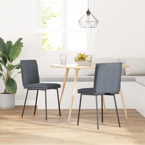 Eleganz Esszimmerstühle 2er Set Dunkelgrau Samt - Moderne & Bequeme Küchenstühle für Esszimmer oder Küche - Langlebig & Stilvoll Eleganz Esszimmerstühle 2er Set Dunkelgrau Samt - Moderne & Bequeme Küchenstühle für Esszimmer oder Küche - Langlebig & Stilvoll von Eleganz
