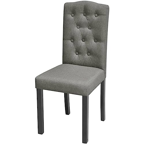 Eleganz Esszimmerstühle 2er Set Grau Stoff - Moderne Küchenstühle mit Polster für Wohnzimmer & Essbereich, Bequem & Langlebig, Platzsparend für Kleine Räume Eleganz Esszimmerstühle 2er Set Grau Stoff - Moderne Küchenstühle mit Polster für Wohnzimmer & Essbereich, Bequem & Langlebig, Platzsparend für Kleine Räume von Eleganz