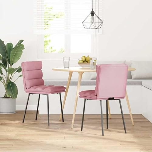 Eleganz Esszimmerstühle 2er Set Rosa Samt – Moderne Velours-Stühle für Küche & Wohnzimmer, Bequeme & Stabile Esszimmerstühle mit Hochwertiger Polsterung Eleganz Esszimmerstühle 2er Set Rosa Samt – Moderne Velours-Stühle für Küche & Wohnzimmer, Bequeme & Stabile Esszimmerstühle mit Hochwertiger Polsterung von Eleganz