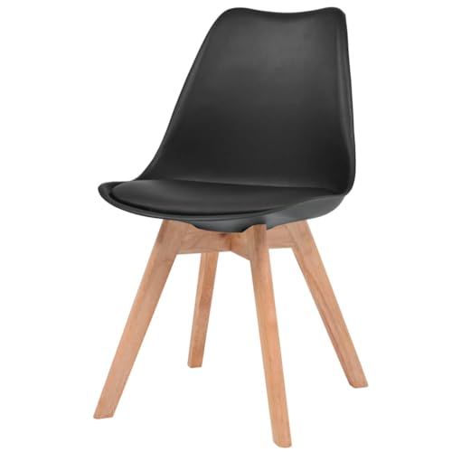 Eleganz Esszimmerstühle 2er Set Schwarz – Moderne Kunststoffstühle für Küche & Wohnzimmer, Langlebig & Leicht zu Reinigen Eleganz Esszimmerstühle 2er Set Schwarz – Moderne Kunststoffstühle für Küche & Wohnzimmer, Langlebig & Leicht zu Reinigen von Eleganz