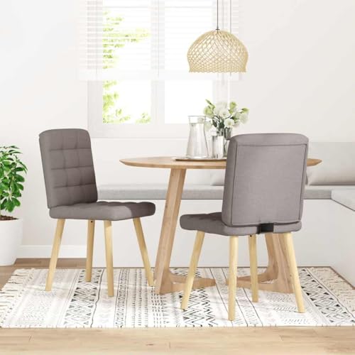 Eleganz Esszimmerstühle 2er Set Taupe Stoff - Bequeme & stabile Stühle für Wohnzimmer, Küche oder Essbereich - Modernes Design & Pflegeleichte Oberfläche Eleganz Esszimmerstühle 2er Set Taupe Stoff - Bequeme & stabile Stühle für Wohnzimmer, Küche oder Essbereich - Modernes Design & Pflegeleichte Oberfläche von Eleganz