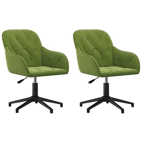 Eleganz Esszimmerstühle 2er Set drehbar - Hellgrüne Samtstühle für Wohnzimmer & Küche, Moderne Drehstühle mit hohem Komfort Eleganz Esszimmerstühle 2er Set drehbar - Hellgrüne Samtstühle für Wohnzimmer & Küche, Moderne Drehstühle mit hohem Komfort von Eleganz