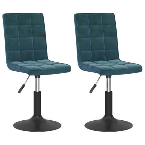 Eleganz Esszimmerstühle 2er Set drehbar in Blau Samt – Moderne Drehstühle für Küche & Wohnzimmer, bequem & langlebig Eleganz Esszimmerstühle 2er Set drehbar in Blau Samt – Moderne Drehstühle für Küche & Wohnzimmer, bequem & langlebig von Eleganz