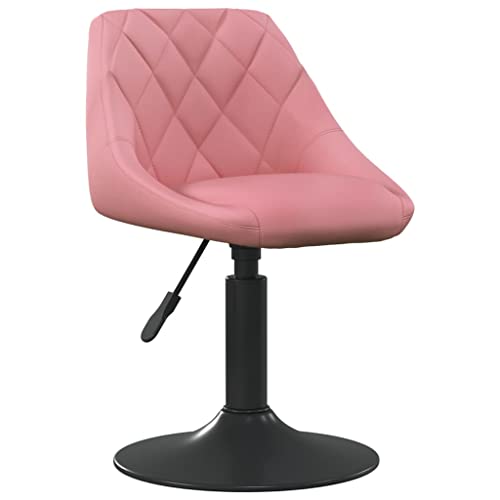 Eleganz Esszimmerstühle 4 STK. drehbar mit rosafarbenem Samtbezug – Moderne Drehstühle für Wohnzimmer oder Essbereich, bequem & stylisch von Eleganz