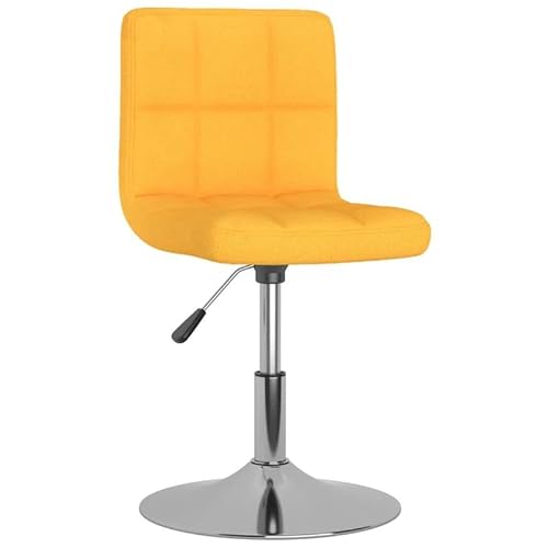 Eleganz Esszimmerstühle 4er Set Drehbar - Moderner Stoffbezug Gelb - Hochwertige Drehstühle für Küche & Wohnzimmer - Bequem & Stabil von Eleganz